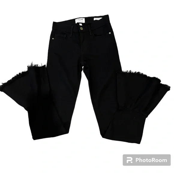 FRAME Le Skinny Jeanne Flounce Skinny Jeans Size 24 - Picture 2 of 7